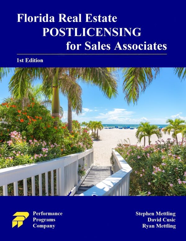 Florida Real EstatePost licensing for Sales Associates